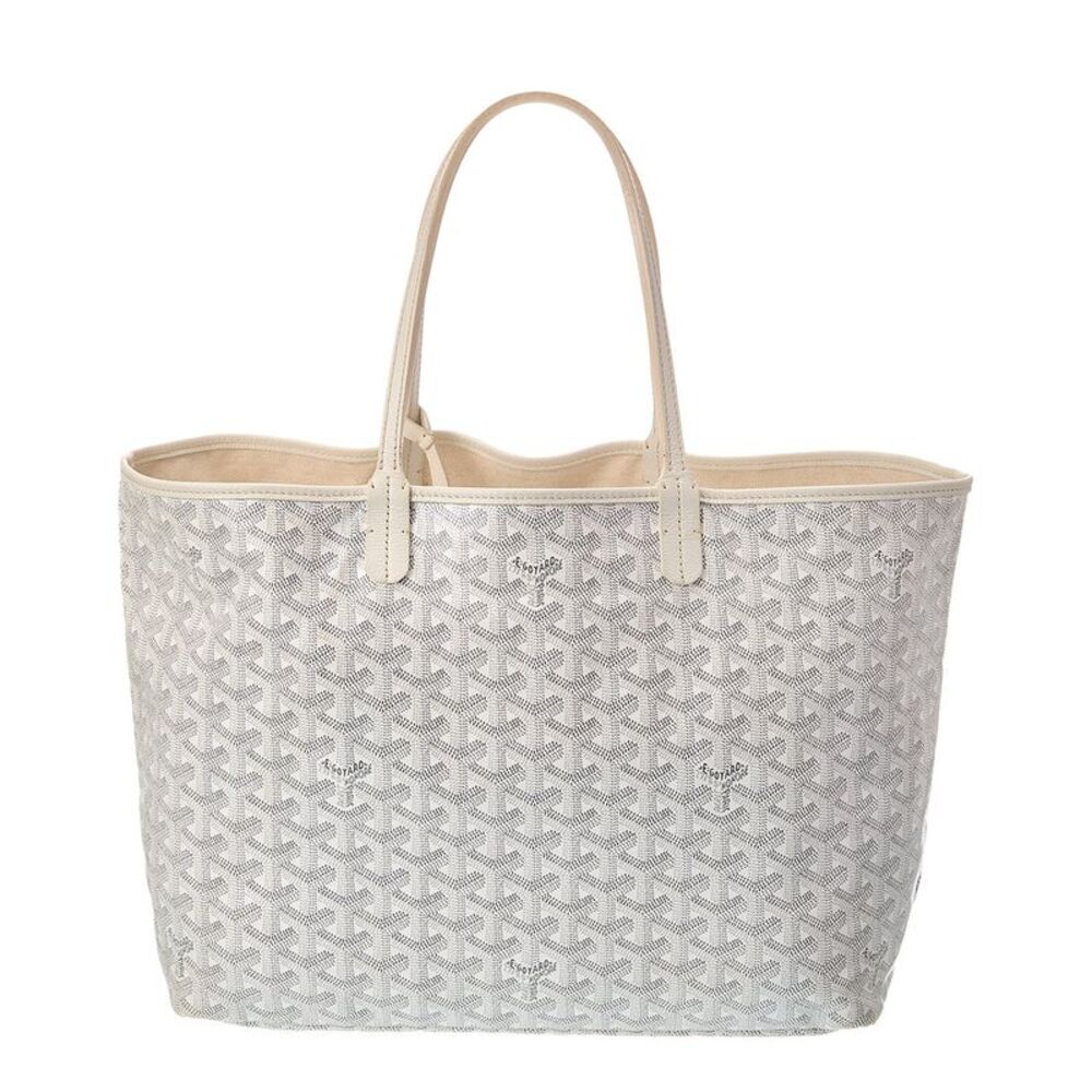 Goyard White Goyardine Canvas Saint Louis Pm (Authentic Pre-Loved) - Picture 2 of 4